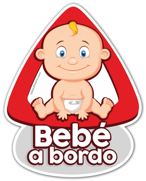 Aufkleber: Baby an Bord - Spanisch