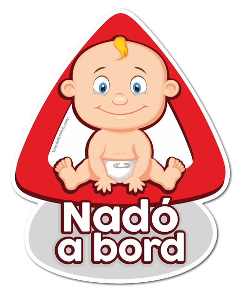 Aufkleber: Baby an Bord - Katalanisch