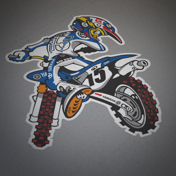 Aufkleber: Yamaha Motocross