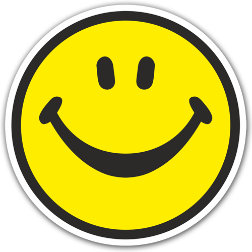 Aufkleber: Smiley face