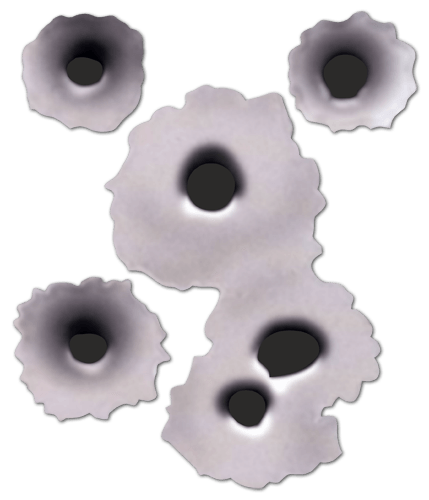 Aufkleber: Bullet Holez kit