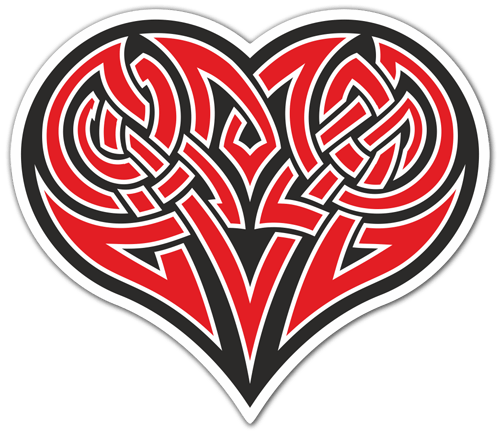 Aufkleber: Tribal Heart