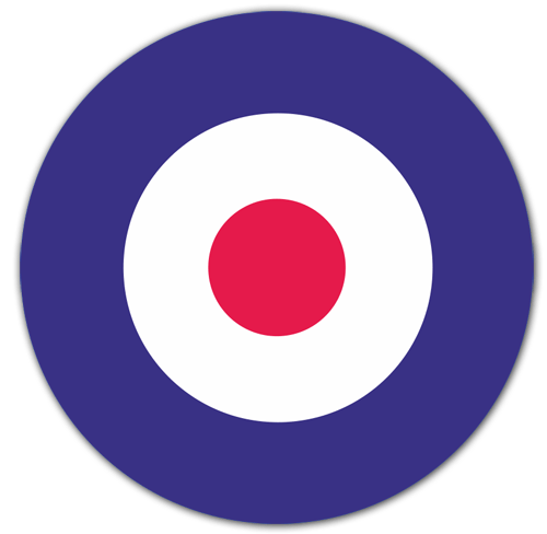 Aufkleber: Britische Flugzeuge Insignien