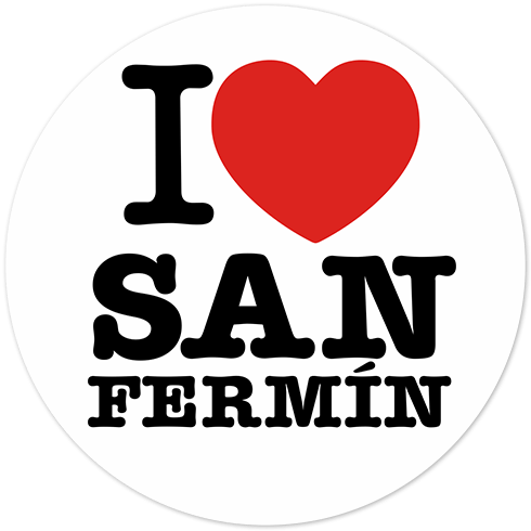 Aufkleber: I love San Fermín