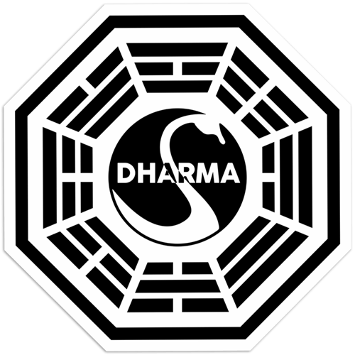 Aufkleber: Dharma-Initiative, verloren gegangen