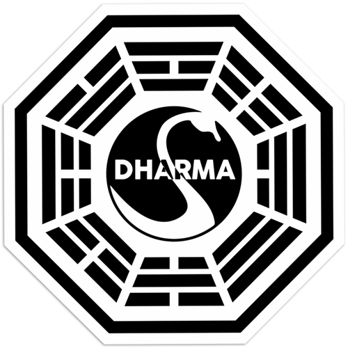 Aufkleber: Dharma Lost