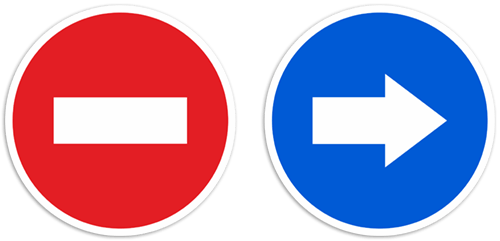 Aufkleber: Verkehrszeichen