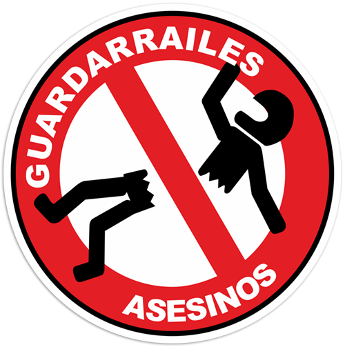 Aufkleber: Stop Guardarrailes Asesinos
