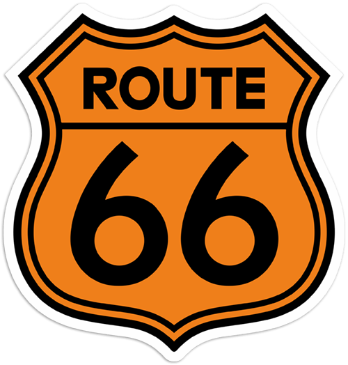 Aufkleber: Route 66 3