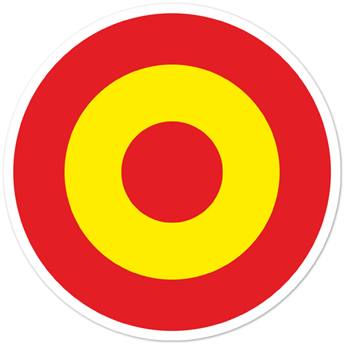 Aufkleber: Spanische Luftstreitkräfte Flagge