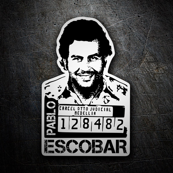 Aufkleber: Foto Pablo Escobar