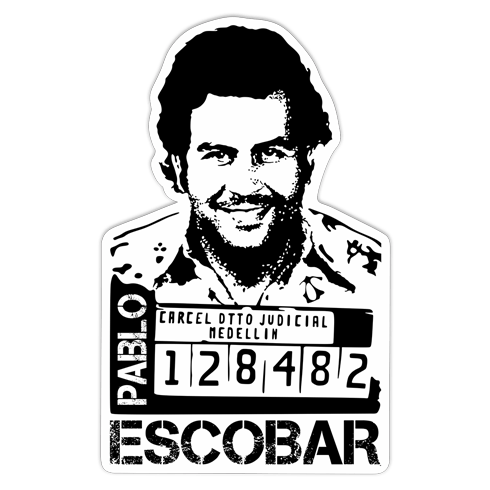 Aufkleber: Foto Pablo Escobar