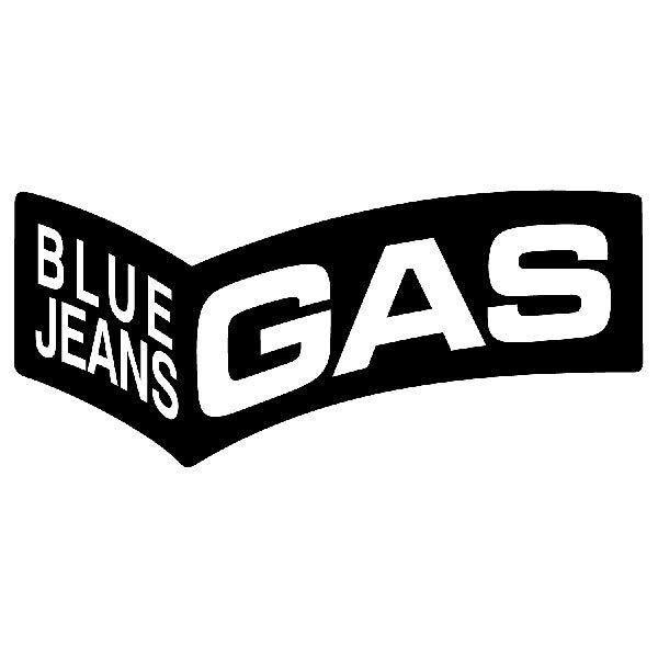Aufkleber: Gas Blue Jeans