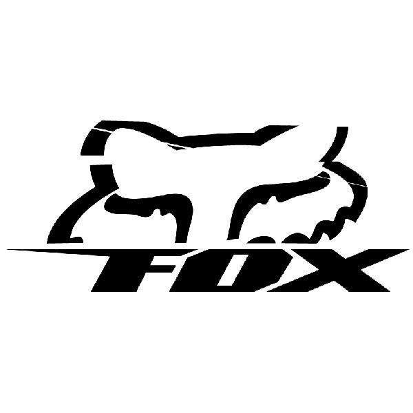 Aufkleber: Fox logo 1