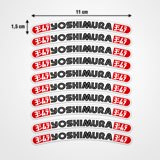 Aufkleber: 10 Aufkleber Felgen Kit Yoshimura 3