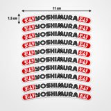 Aufkleber: Yoshimura Felge 10X 3