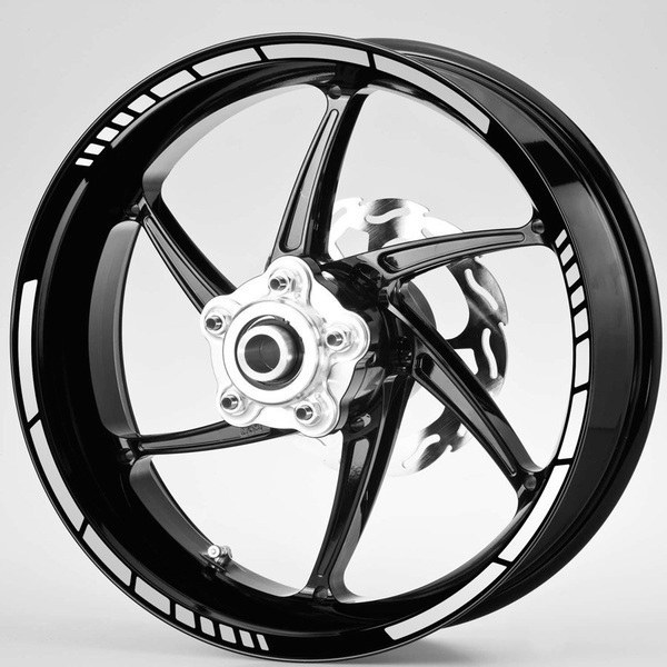 Aufkleber: Moto GP Style kit Felgenrandaufkleber 10 mm.