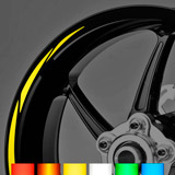 Aufkleber: Neon MotoGP Style 2 kit Felgenrandaufkleber 3