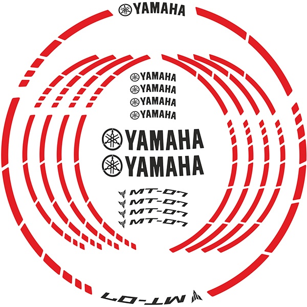 Aufkleber: MotoGP Yamaha MT 07 kit Felgenrandaufkleber