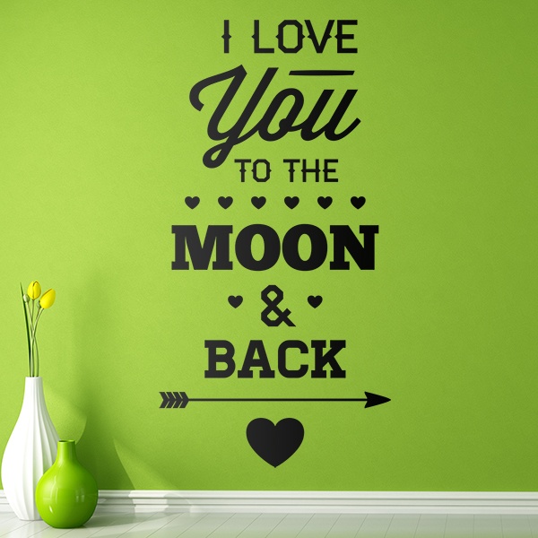 Wandtattoos: I Love You to the Moon