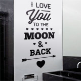Wandtattoos: I Love You to the Moon 2