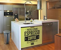 Wandtattoos: Fresh & Strong Espresso Coffee 6