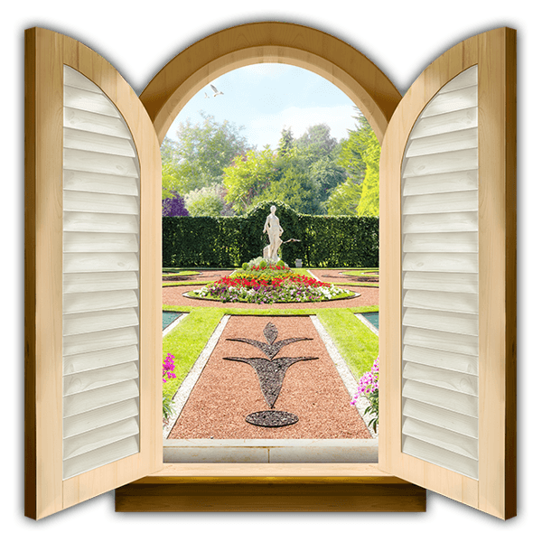 Wandtattoos: Fenster Schlossgarten