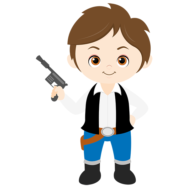 Kinderzimmer Wandtattoo: Han Solo