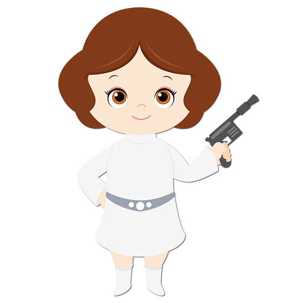 Kinderzimmer Wandtattoo: Prinzessin Leia