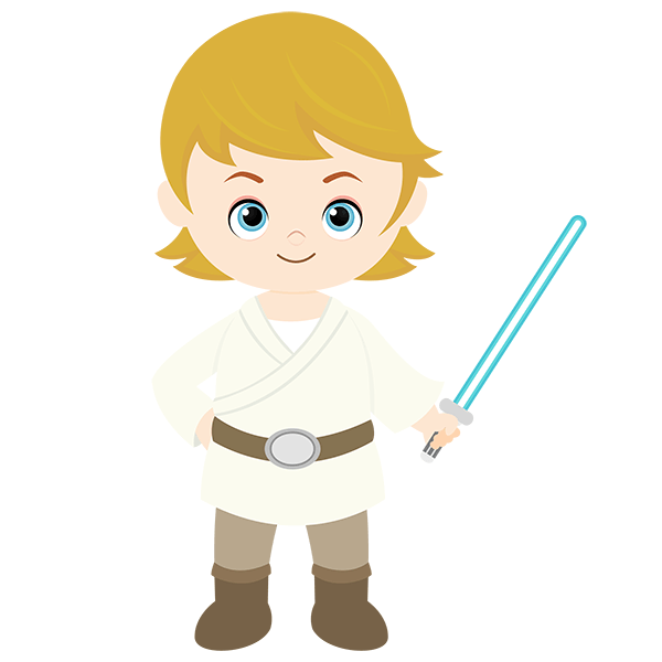 Kinderzimmer Wandtattoo: Luke Skywalker