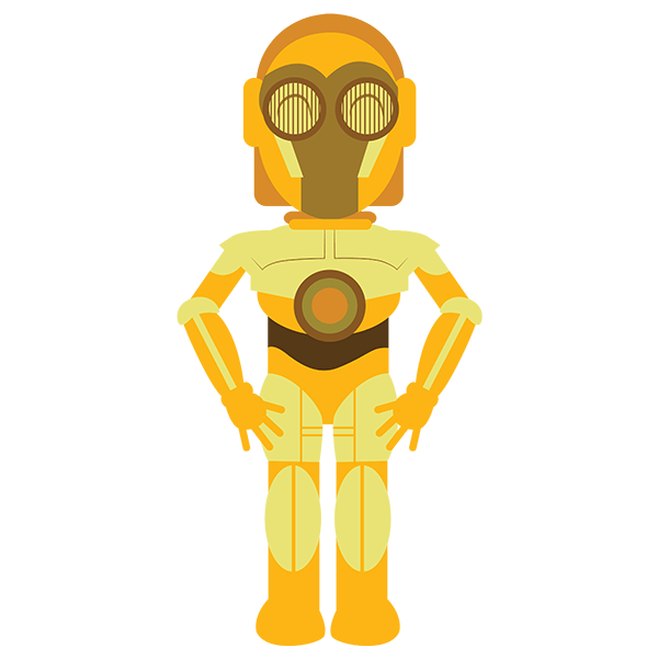 Kinderzimmer Wandtattoo: C3po