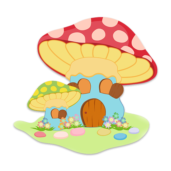 Kinderzimmer Wandtattoo: Roter Pilz