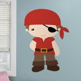 Kinderzimmer Wandtattoo: Piratenschiff Rote 3