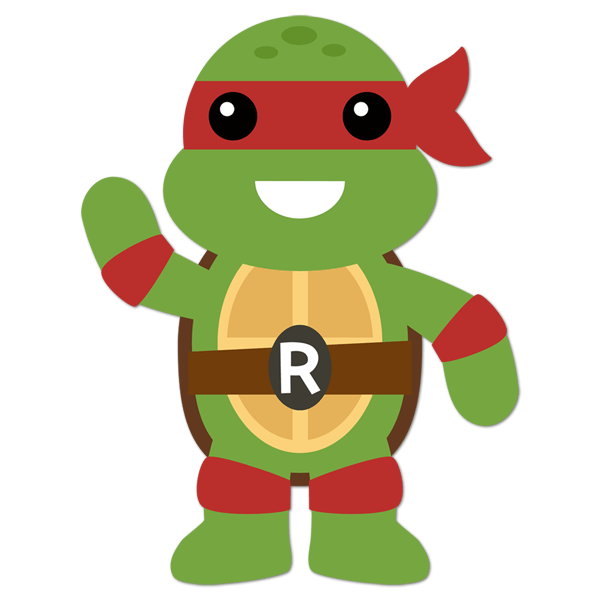 Kinderzimmer Wandtattoo: Rafhael Ninja Schildkröte