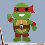Kinderzimmer Wandtattoo: Rafhael Ninja Schildkröte 3
