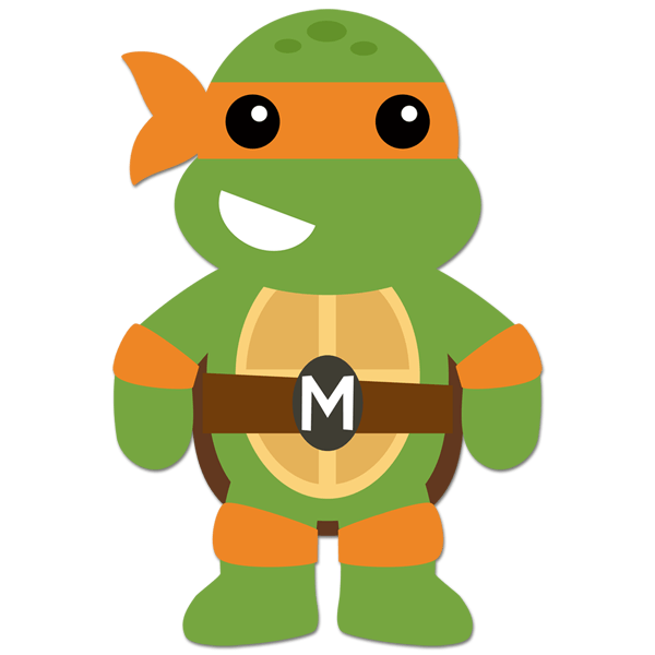 Kinderzimmer Wandtattoo: Michelangelo Ninja Schildkröte