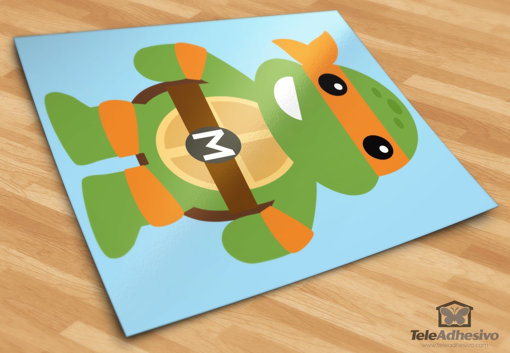 Kinderzimmer Wandtattoo: Michelangelo Ninja Schildkröte