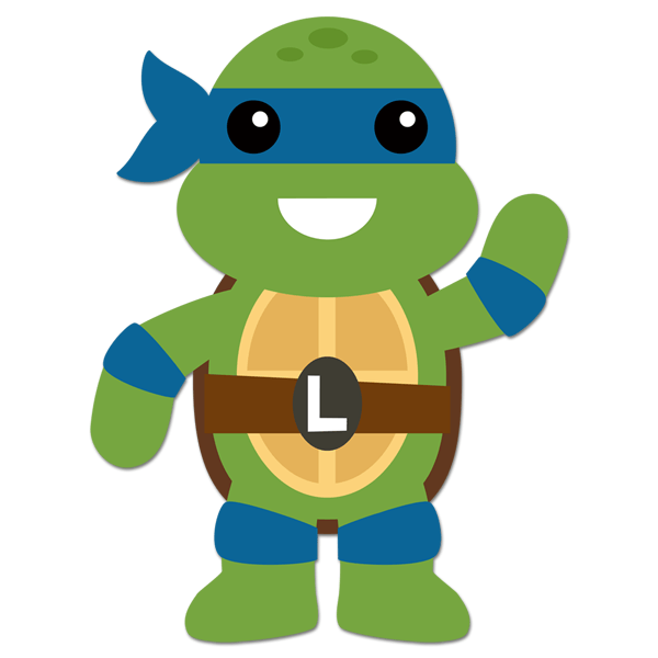 Kinderzimmer Wandtattoo: Leonardo Ninja Schildkröte