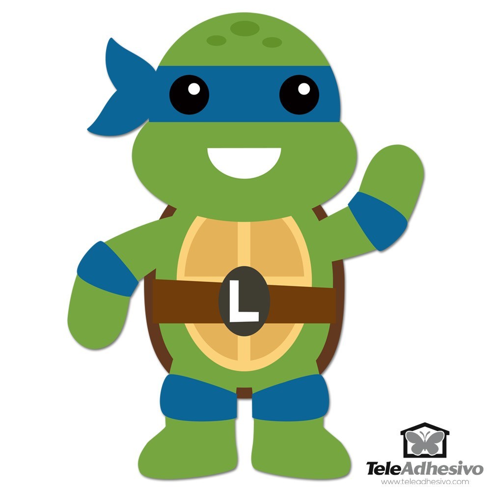 Kinderzimmer Wandtattoo: Leonardo Ninja Schildkröte