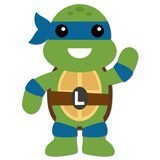 Kinderzimmer Wandtattoo: Leonardo Ninja Schildkröte 6