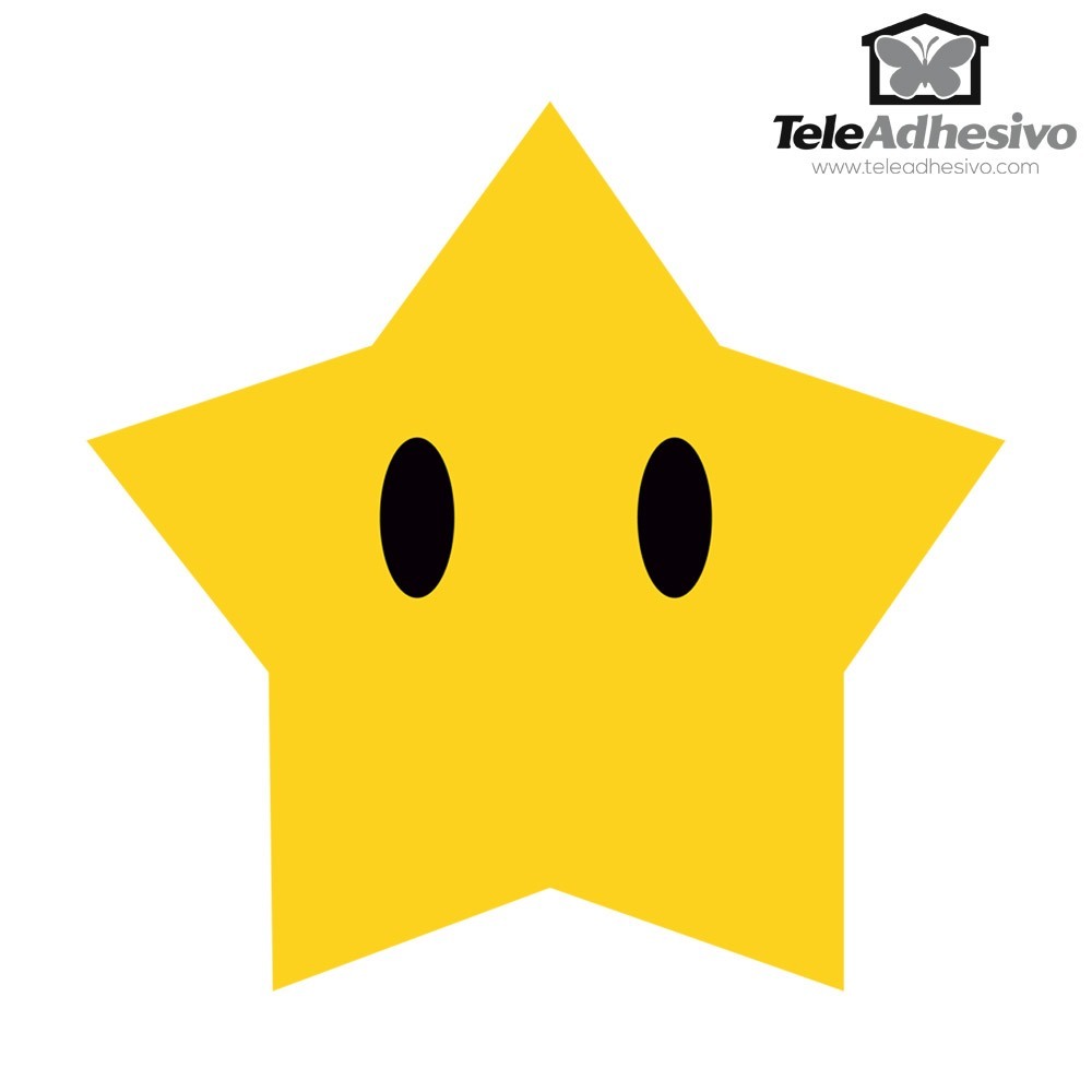Kinderzimmer Wandtattoo: Großer Star in Mario Bros