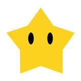 Kinderzimmer Wandtattoo: Großer Star in Mario Bros 6