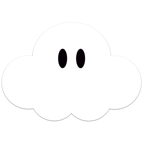 Kinderzimmer Wandtattoo: Super Mario Wolke