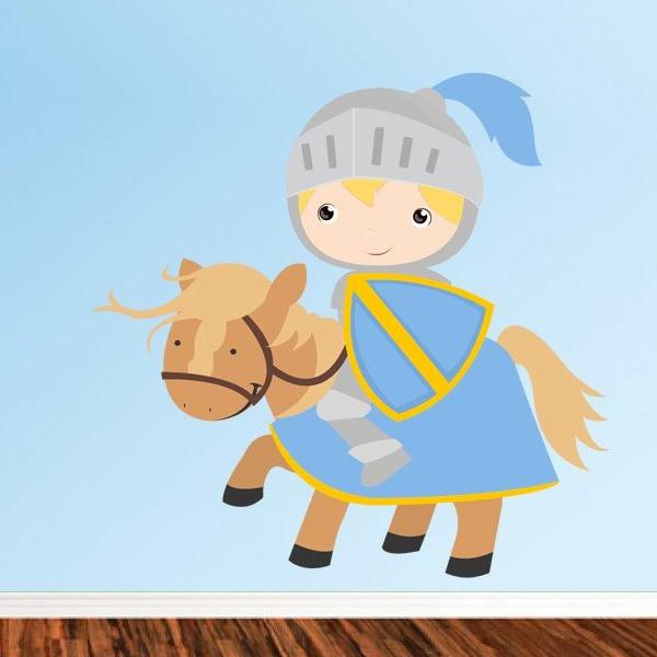 Kinderzimmer Wandtattoo: Blue Knight