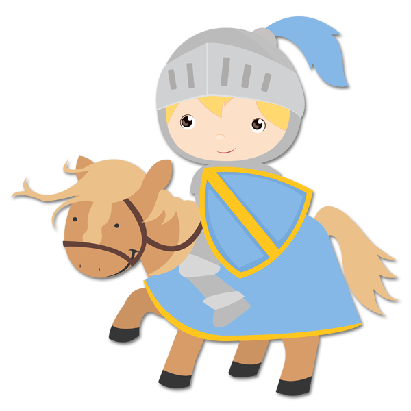 Kinderzimmer Wandtattoo: Blue Knight