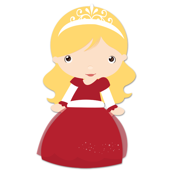 Kinderzimmer Wandtattoo: Blonde Prinzessin