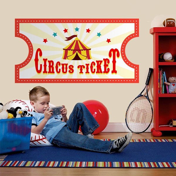 Kinderzimmer Wandtattoo: Circus Ticket 4