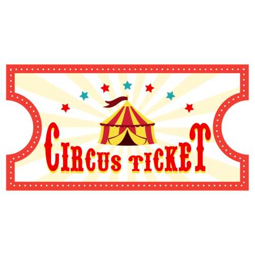 Kinderzimmer Wandtattoo: Circus Ticket 4