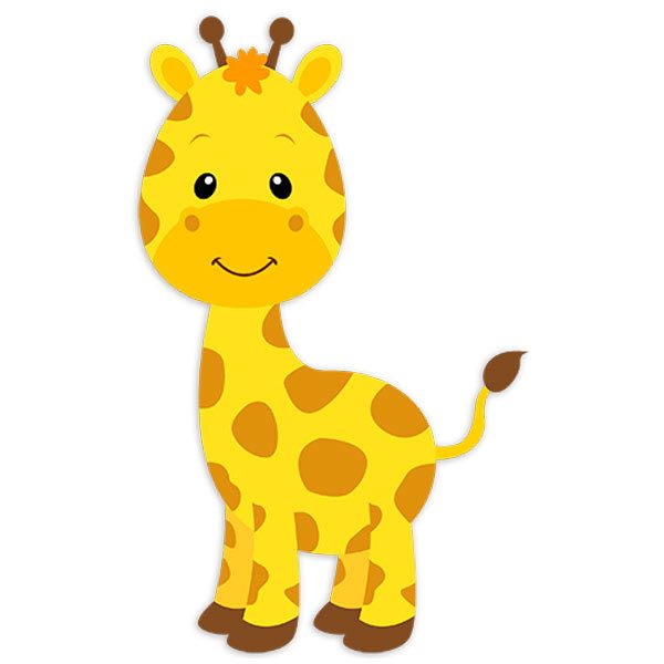 Kinderzimmer Wandtattoo: Giraffe glücklich