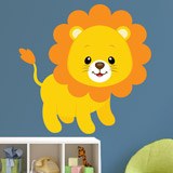 Kinderzimmer Wandtattoo: Löwe glücklich 3